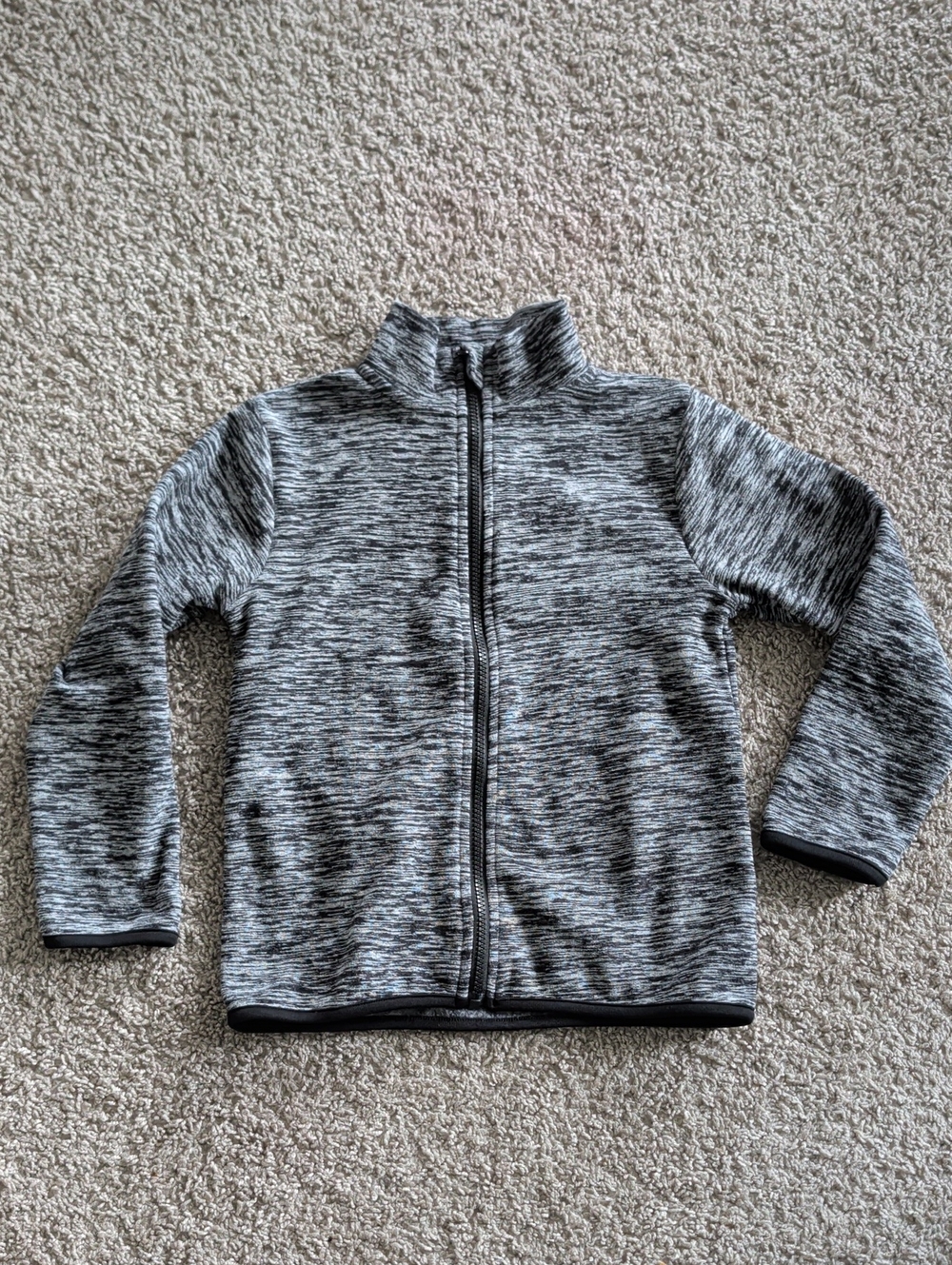 Young Idols Boys Grey Full-Zip Knit Jacket Size EU 128/ US7-8 Years
